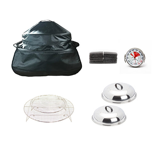 The Essential Accessory Bundle for Affinity 30G (Vinyl Cover, Cooking Covers, Roasting Racks, Thermometer, Cleaning Pads)