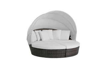 Coral Gables Round Daybed w/Sunbrella Canopy