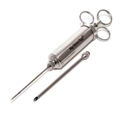 Big Green Egg Professional Grade Flavor Injector, Stainless, Double Hole Design