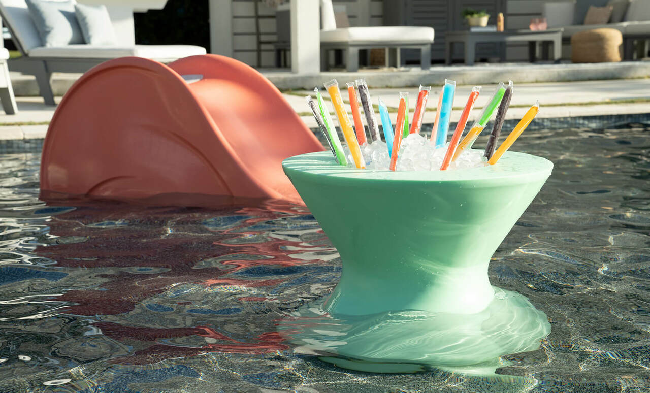 Signature Tall Ice Bin Side Table w/o Lid