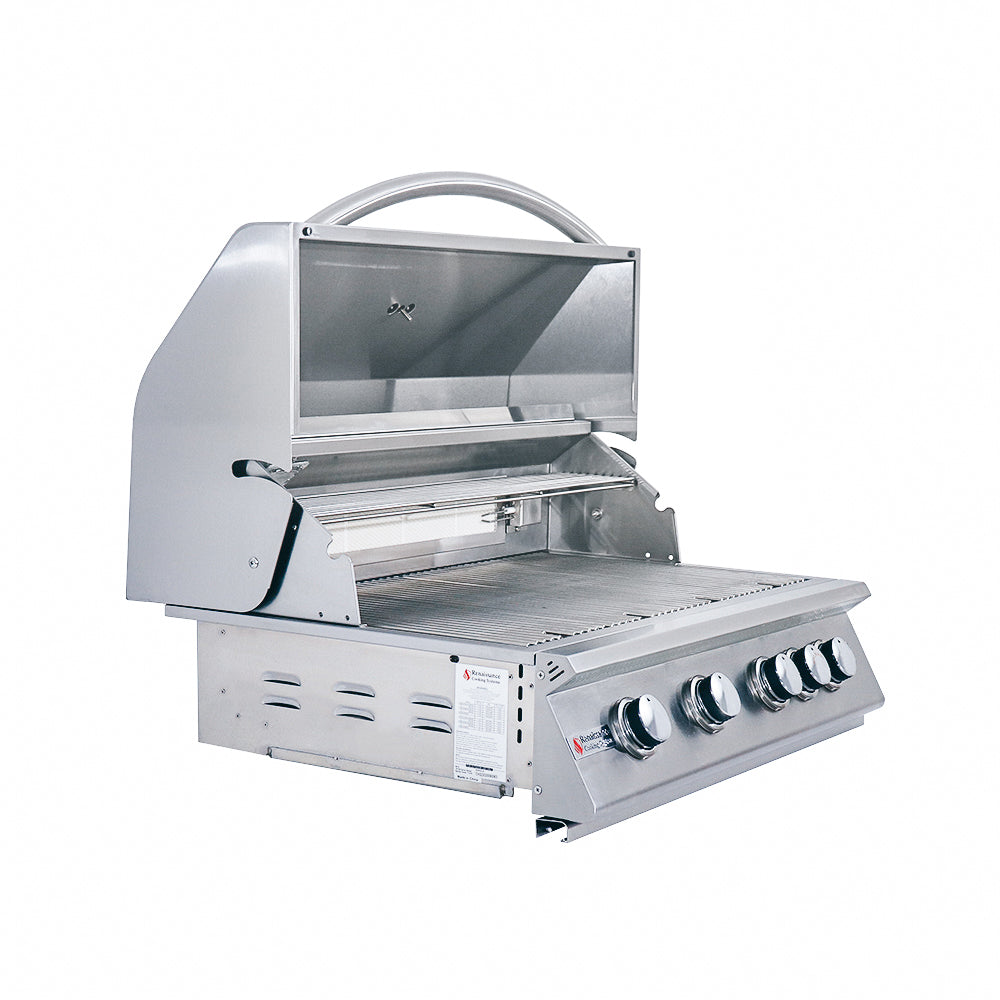 32" Premier Grill, Blue LED W/Rear Burner
