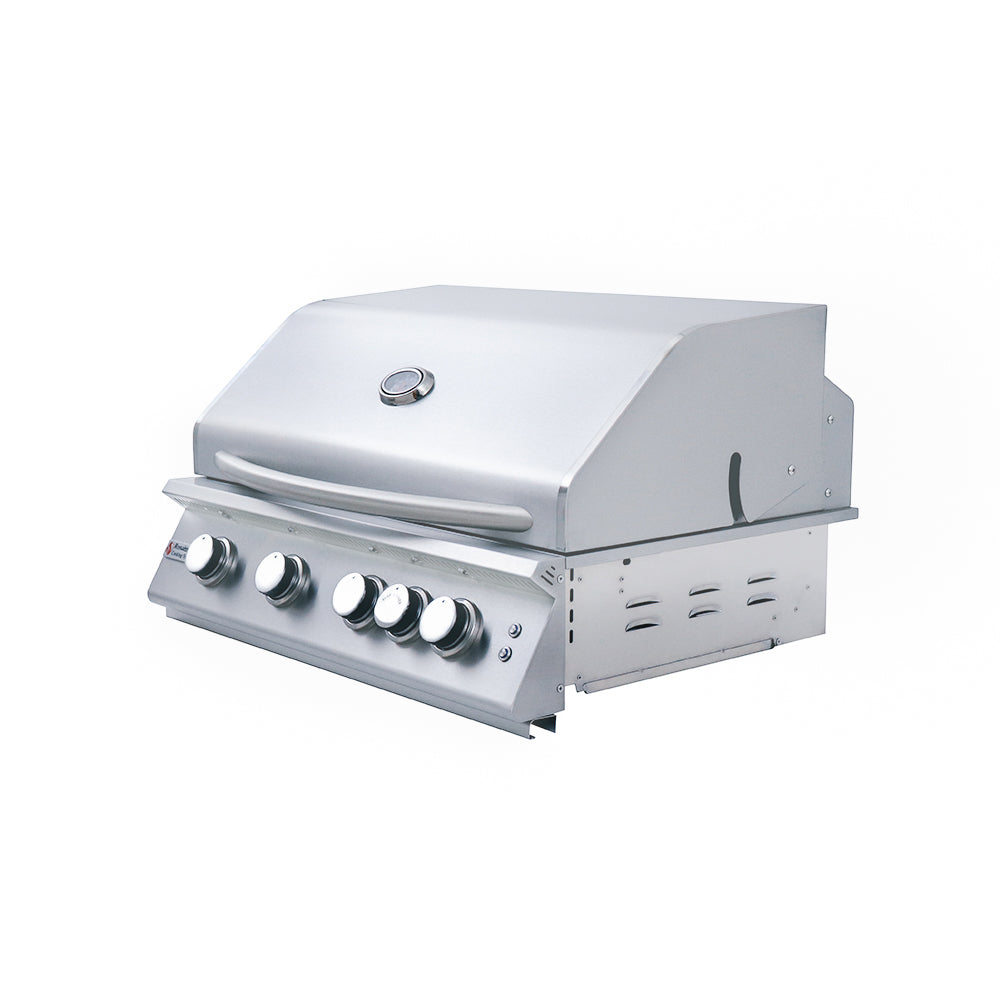 32" Premier Grill, Blue LED W/Rear Burner