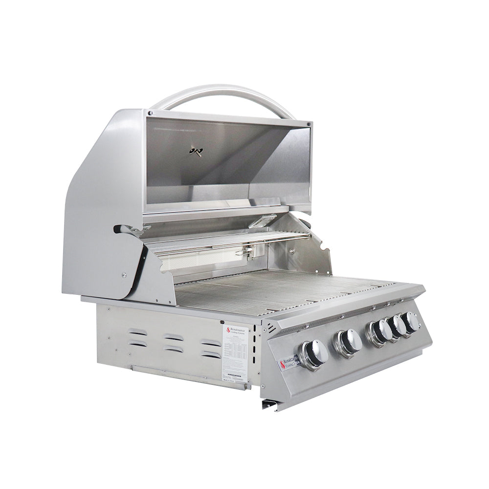 32" Premier Grill, Blue LED W/Rear Burner