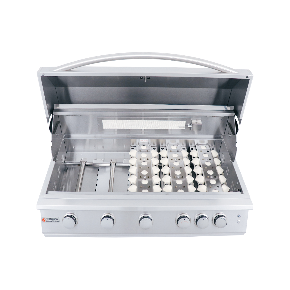 40" Premier Grill, Blue LED W/Rear Burner