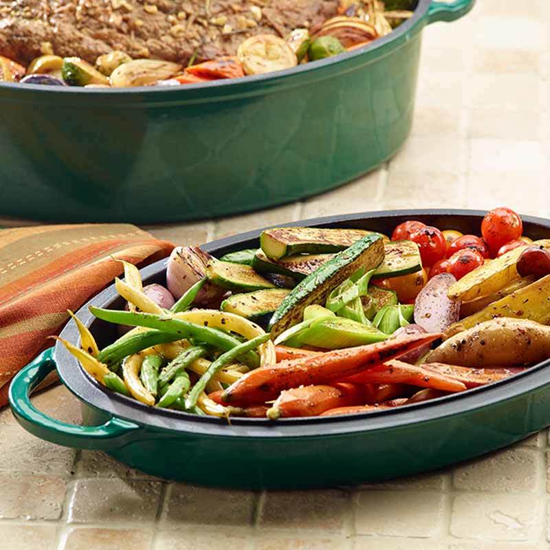 Oval 5.5 Qt. Cast Iron Casserole Dish
