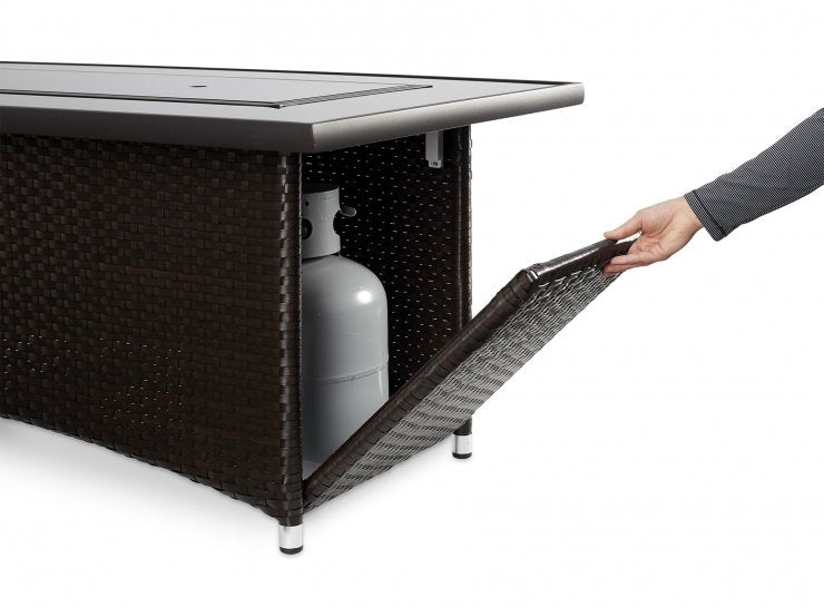 Montego Linear Gas Fire Pit Table