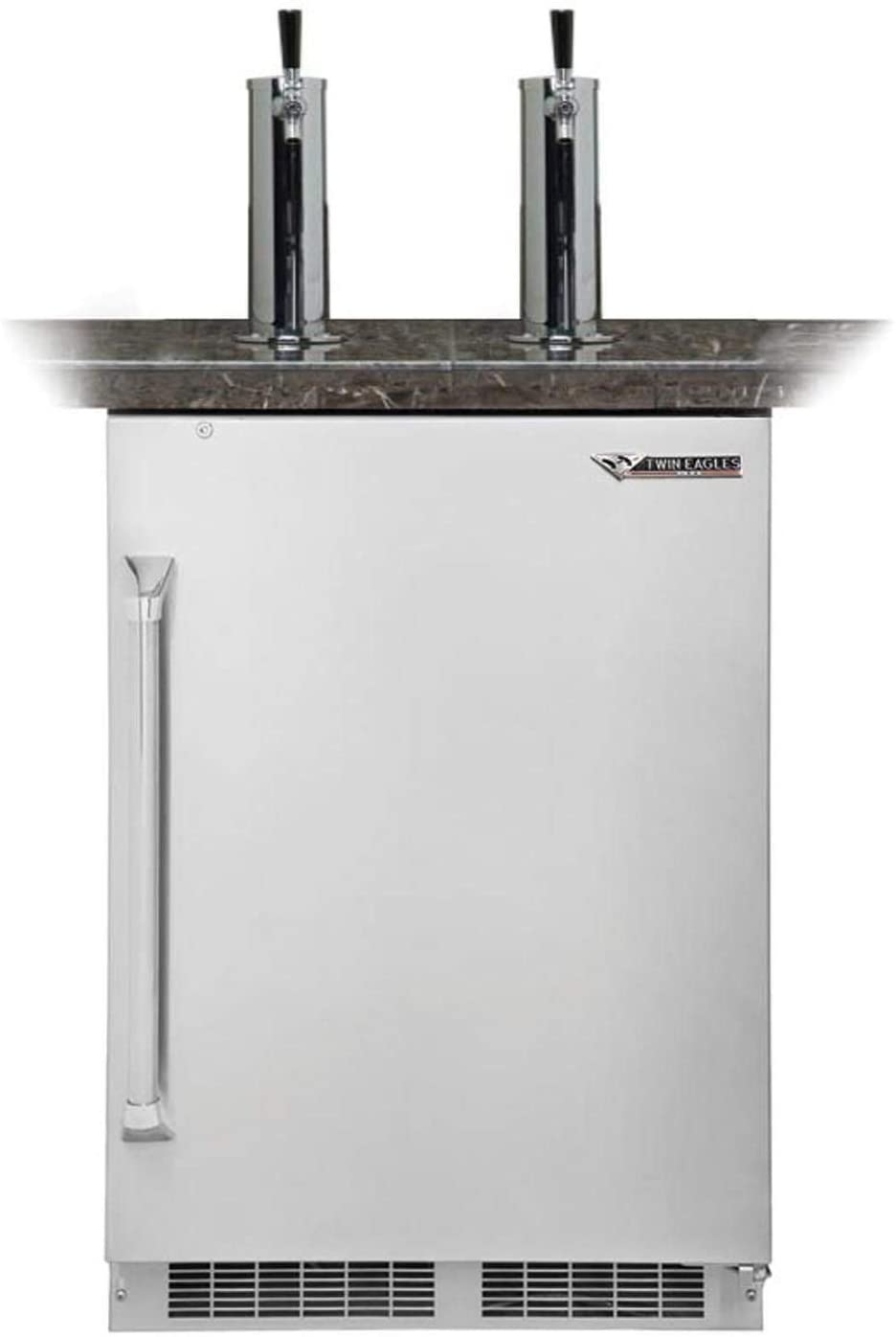 24" Twin Eagles Beer Keg Dispenser, Twin Tap, Built-In