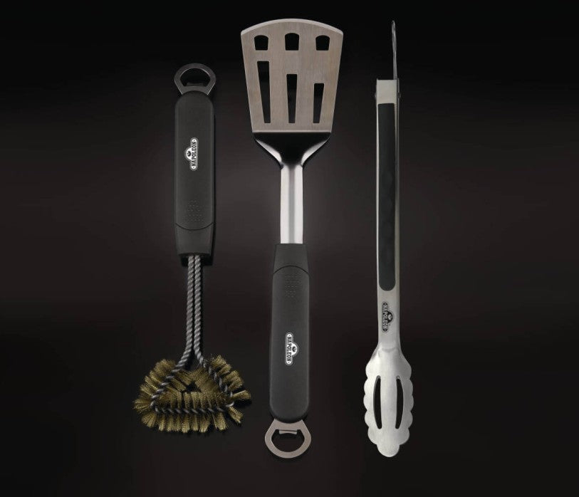 3 Piece Stainless Steel BBQ Toolset