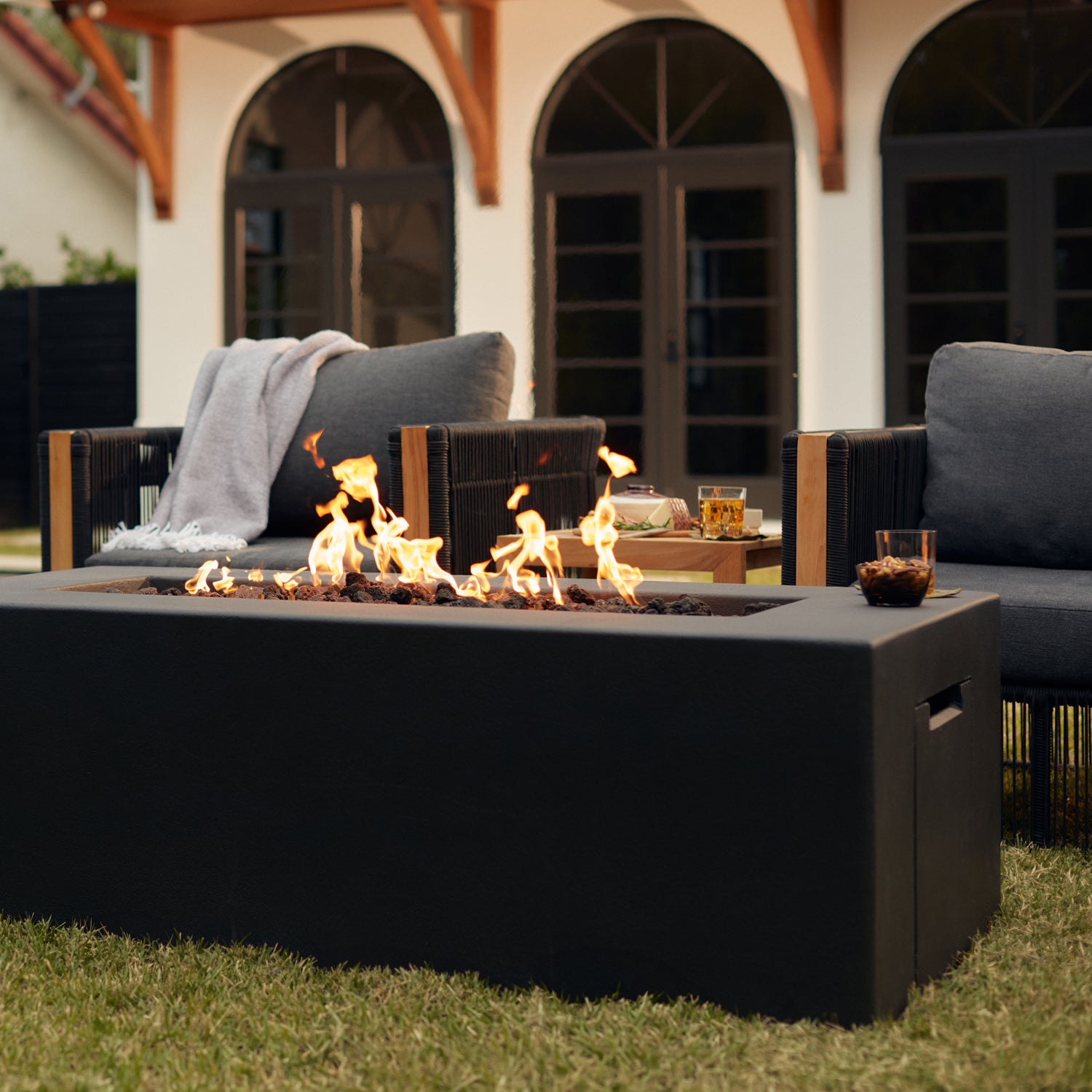 60” Fire Pit Table in Phantom Dark