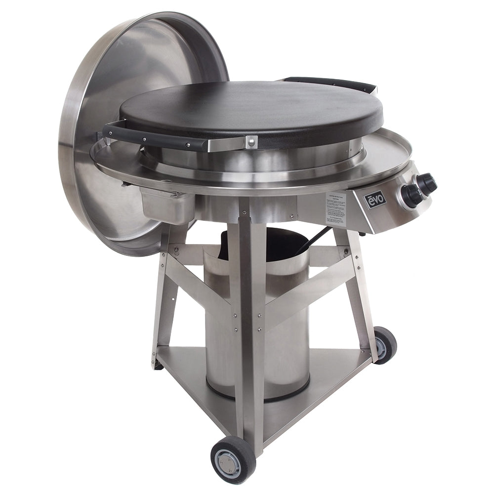 Professional Wheeled Cart with Seasoned Cooksurface - Fully Assembled