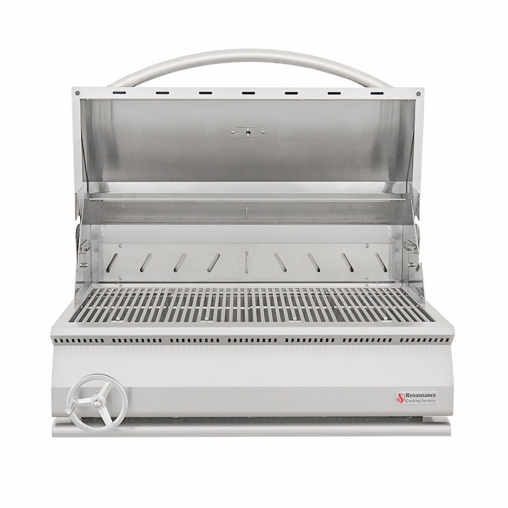 32" Premier Built-In Charcoal Grill