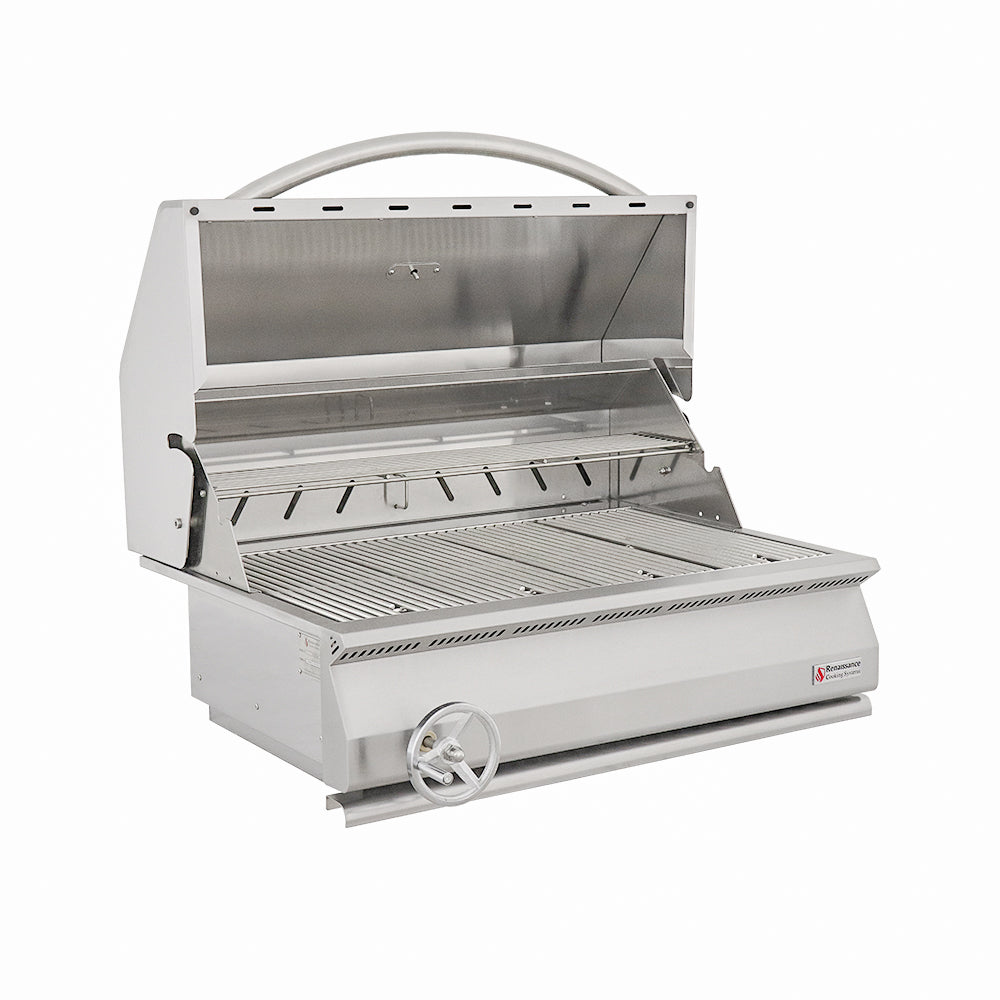 32" Premier Built-In Charcoal Grill