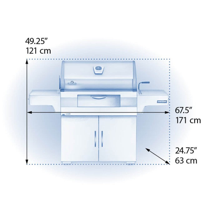 Charcoal Professional Grill, Stainless Steel