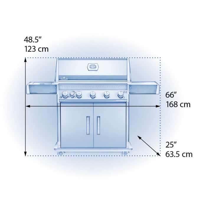 Rogue® XT 625 Gas Grill with Infrared Side Burner, Black