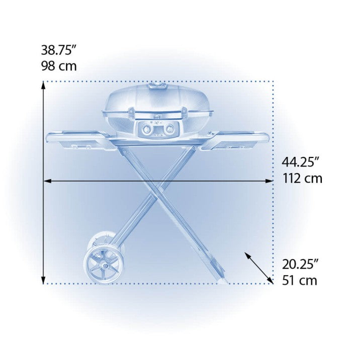 TravelQ™ 285X with Scissor Cart and Griddle