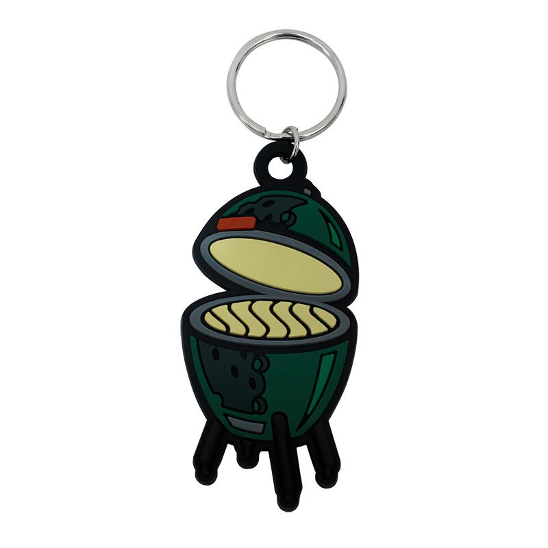 Big Green Egg Rubber Key Chain