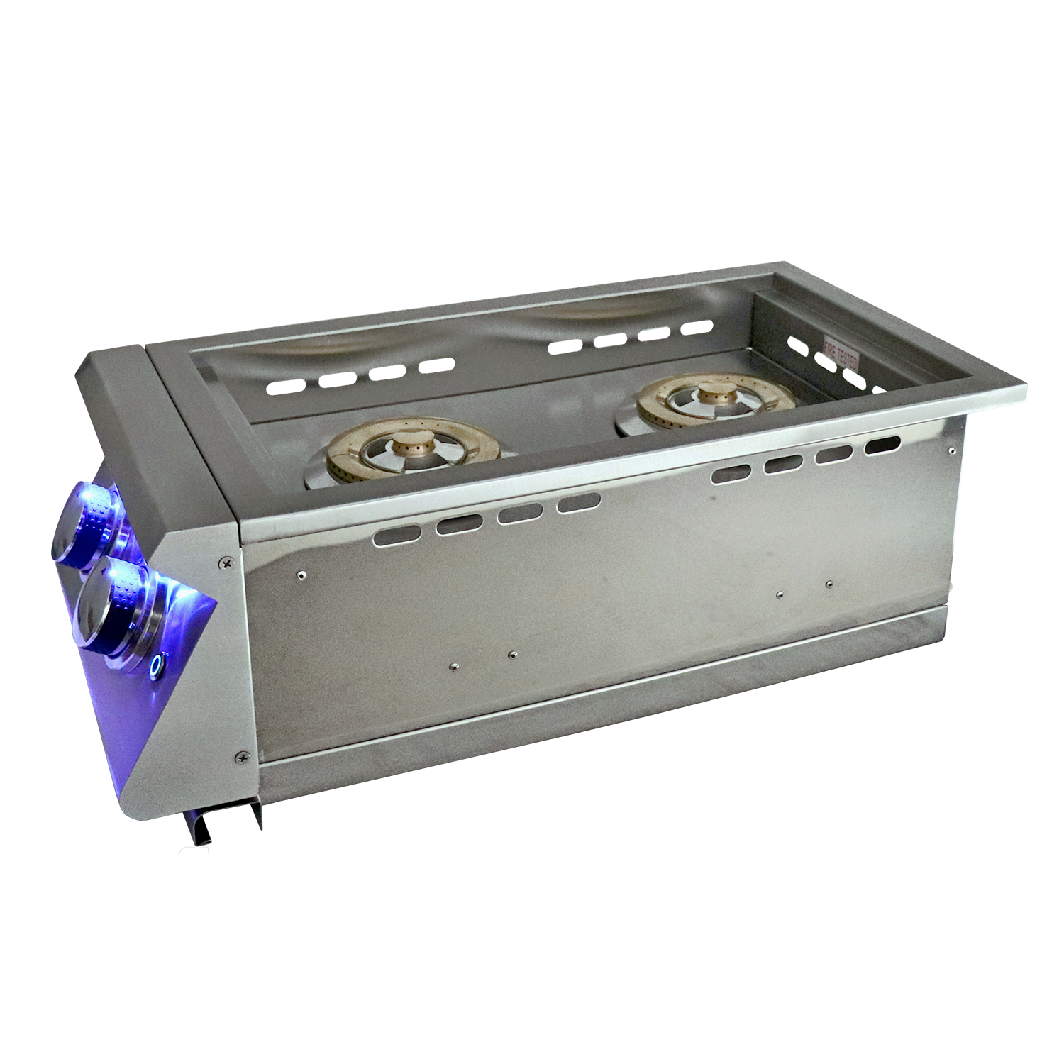 Premier Double Side Burner, Slide-In W/ Blue LEDs