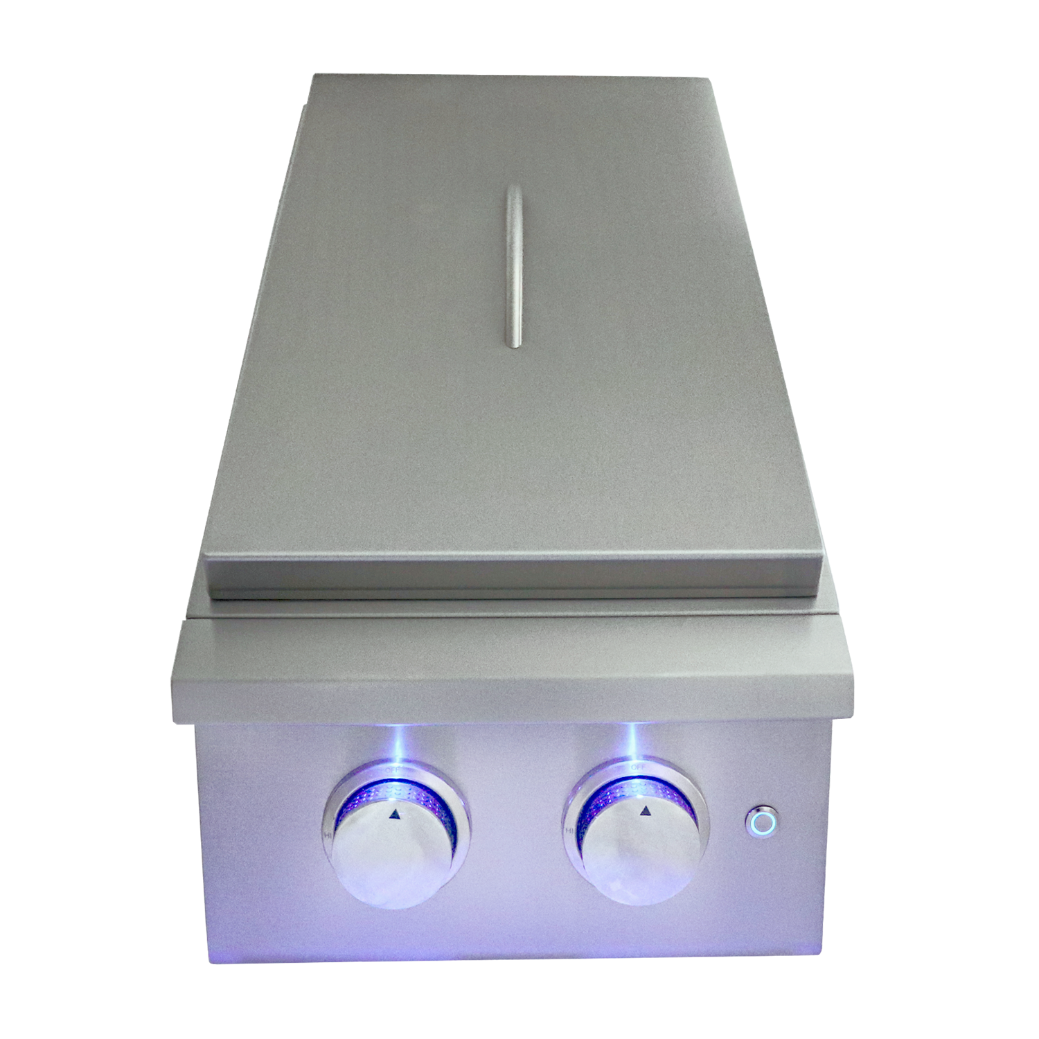 Premier Double Side Burner, Slide-In W/ Blue LEDs