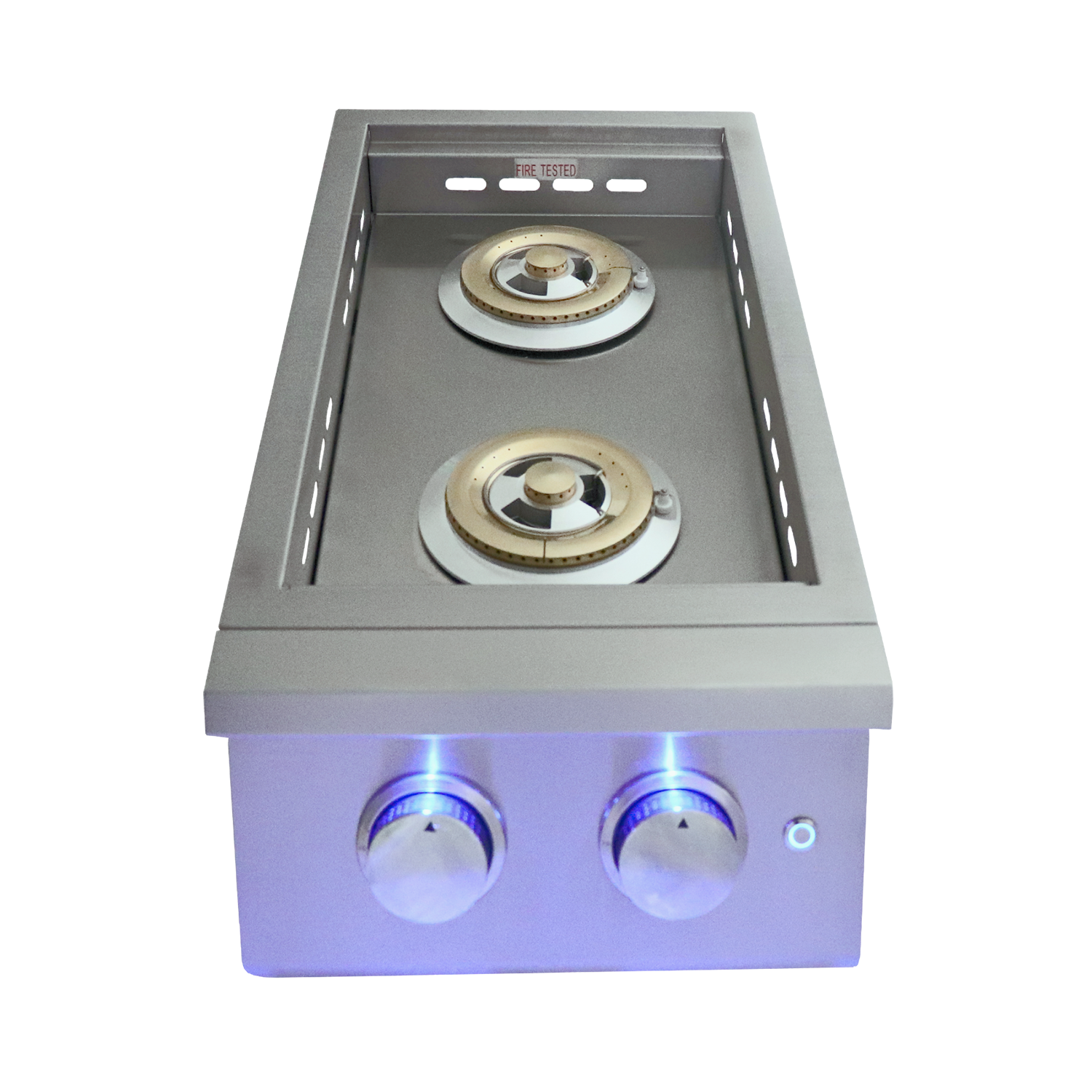 Premier Double Side Burner, Slide-In W/ Blue LEDs