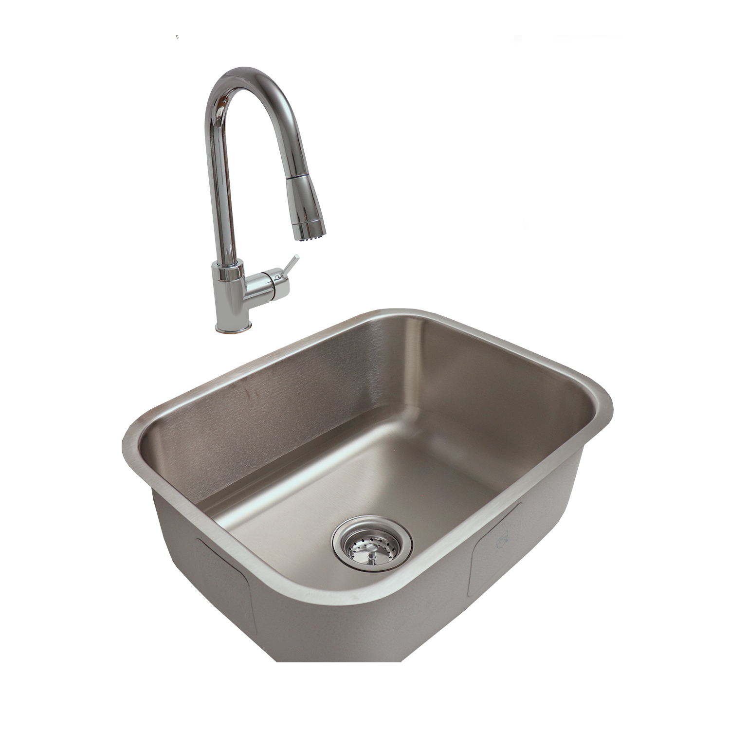 Stainless Undermount Sink & Faucet