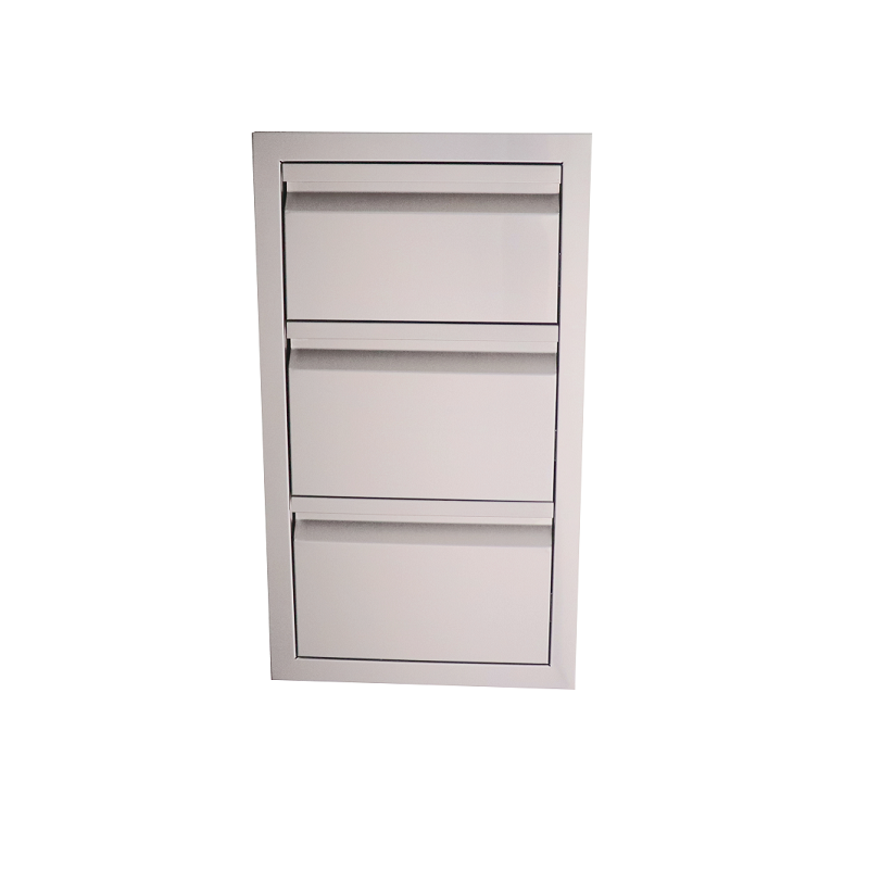 Valiant Stainless Triple Drawer - Fully Enclosed