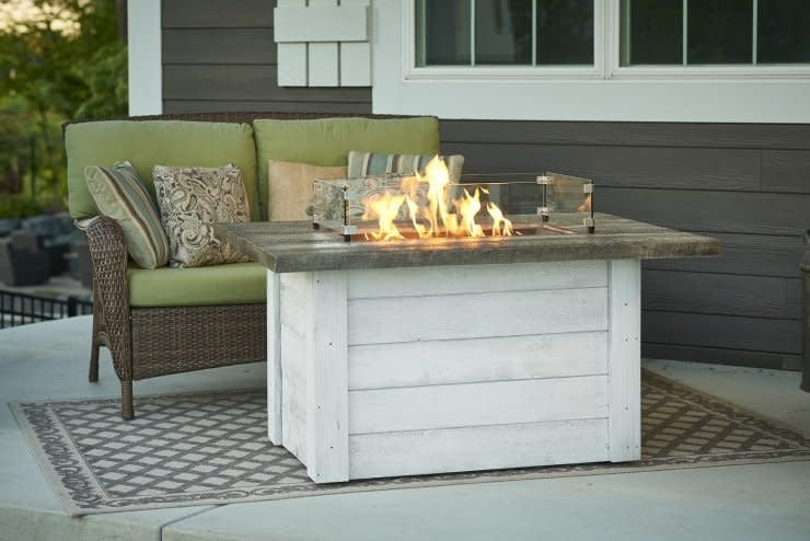 Alcott Rectangular Gas Fire Pit Table