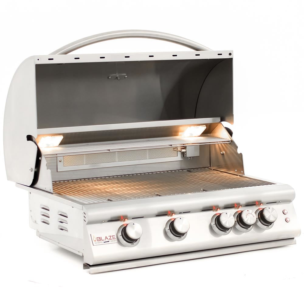 Blaze 4 Burner Marine Grade Grill with Lights