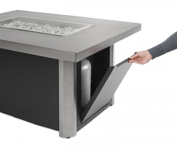 Caden Rectangular Gas Fire Pit Table