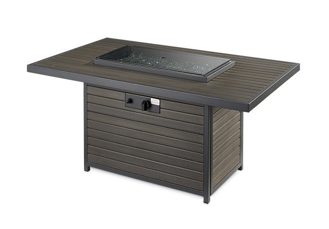 Brooks Rectangular Gas Fire Pit Table