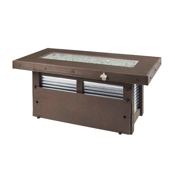 Denali Brew Linear Gas Fire Pit Table