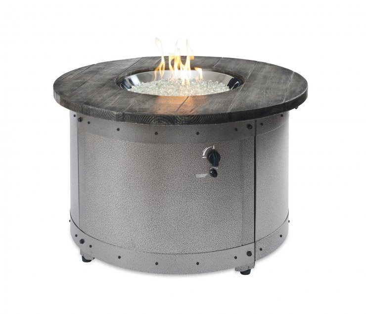 Edison Round Gas Fire Pit Table