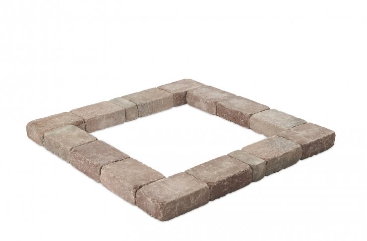 Bronson Block Square Gas Fire Pit Kit