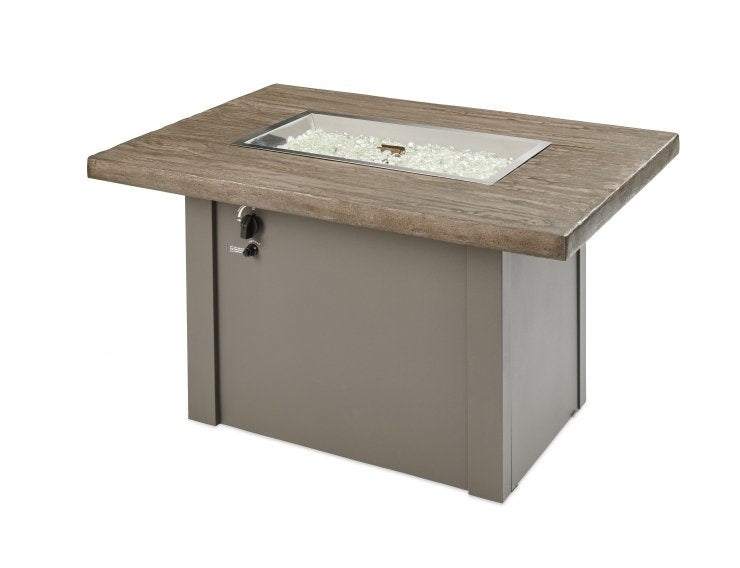 Havenwood Rectangular Gas Fire Pit Table