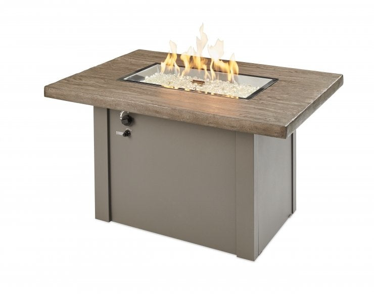 Havenwood Rectangular Gas Fire Pit Table