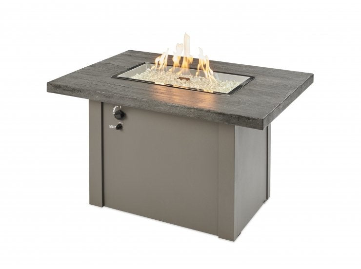 Havenwood Rectangular Gas Fire Pit Table