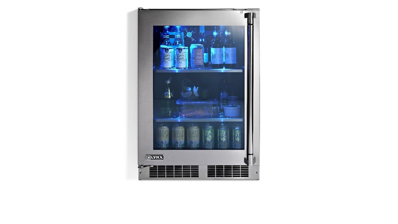 24" Outdoor Glass Door Refrigerator