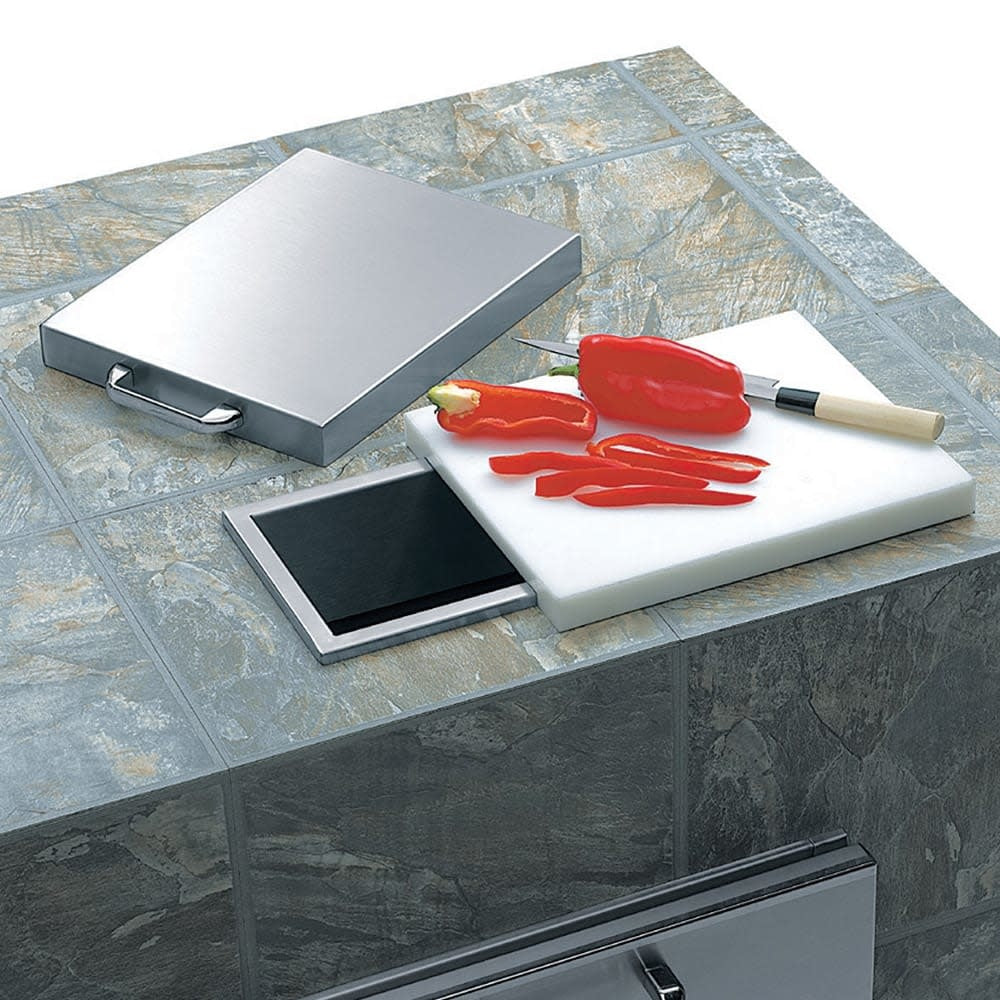 Countertop Trash Chute w/ Cutting Board & Cover