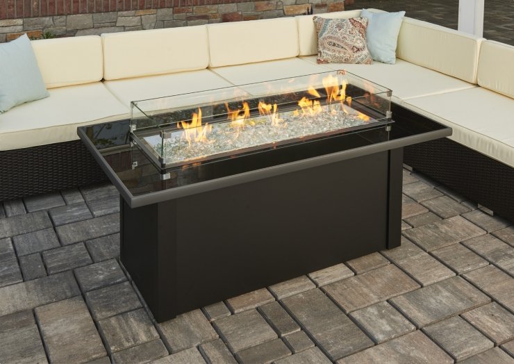 Monte Carlo Linear Gas Fire Pit Table