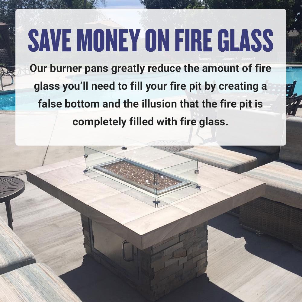 Rectangular Drop-In Fire Pit Pans