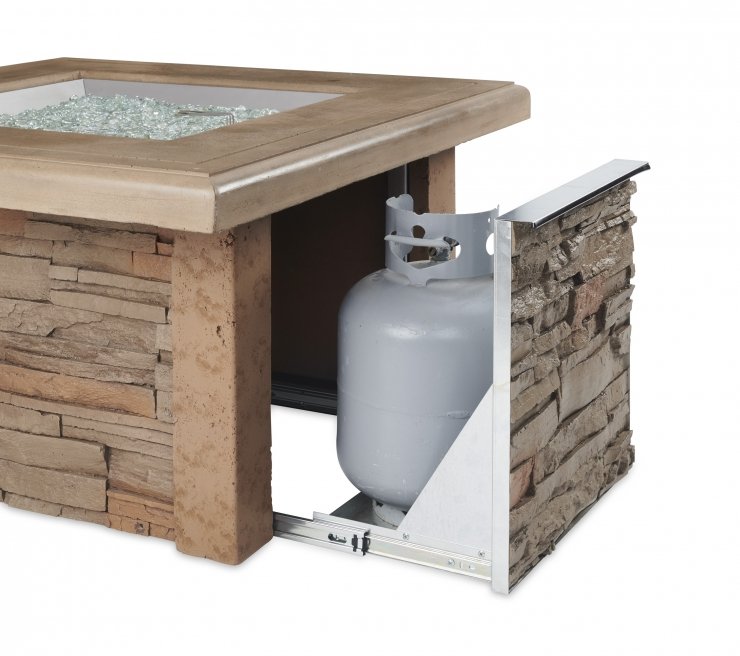 Sierra Square Gas Fire Pit Table