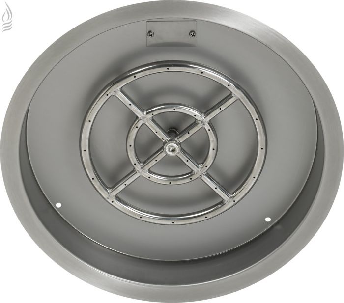 25" Stainless Steel Round Drop-In Pan With 18" Ring Burner