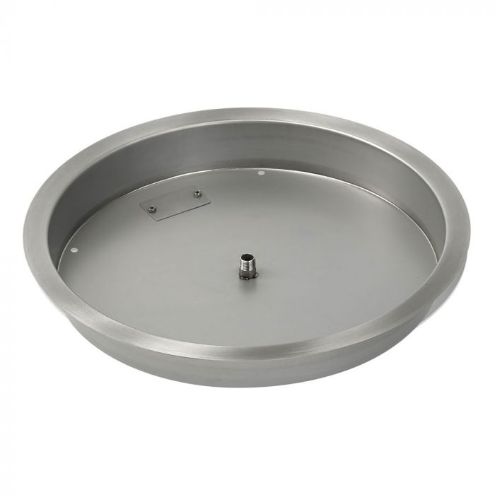 25" Stainless Steel Round Drop-In Pan With 18" Ring Burner